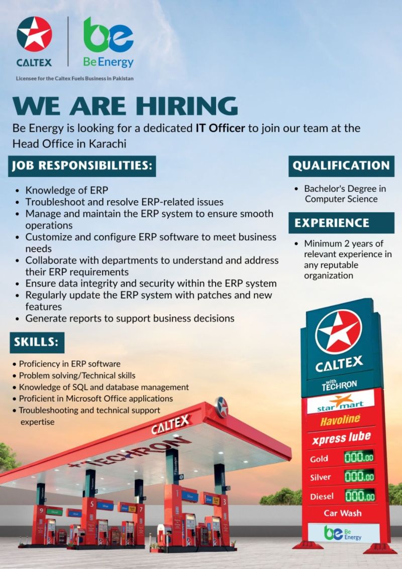 Be Energy Limited Jobs IT Officer 1