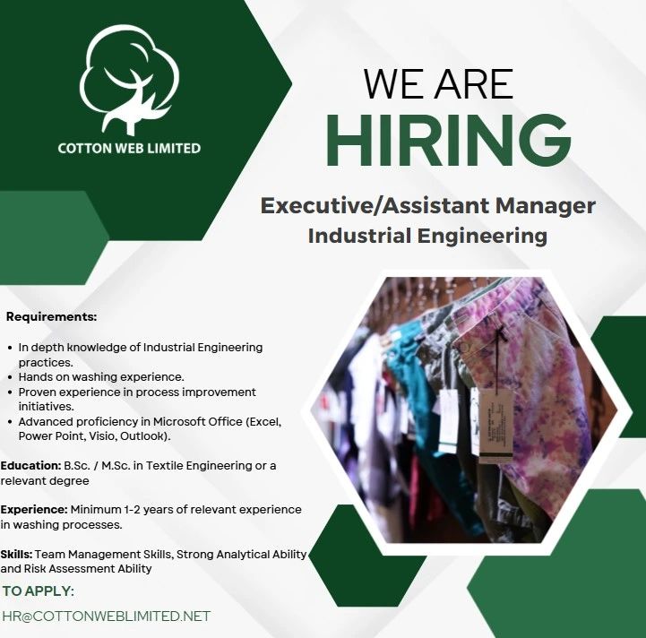 Cotton Web Limited Jobs Executive/Assistant Manager (Industrial Engineering) 1