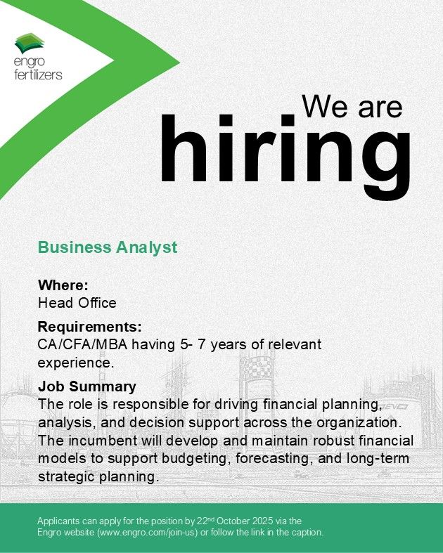 Engro Corporation Limited Jobs October 2025 1
