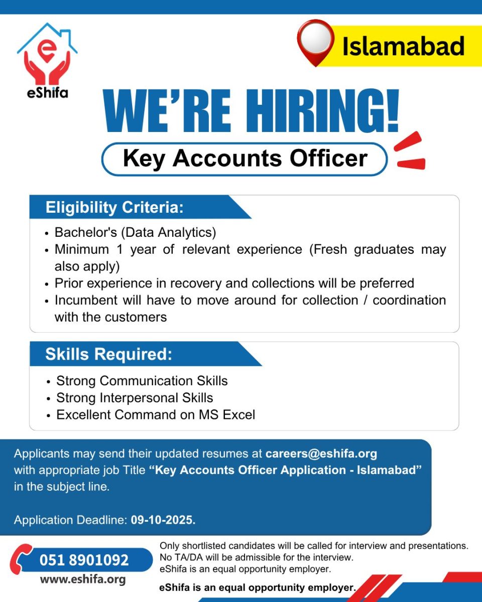 eShifa Jobs October 2025 2
