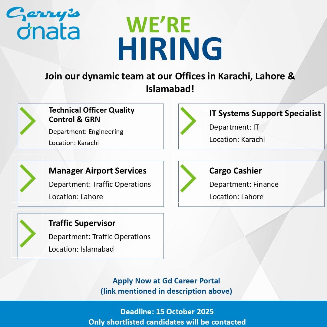 Gerry's dnata Jobs October 2025 1