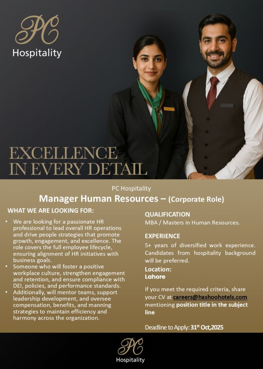 Hashoo Hotels Jobs Manager Human Resources 1