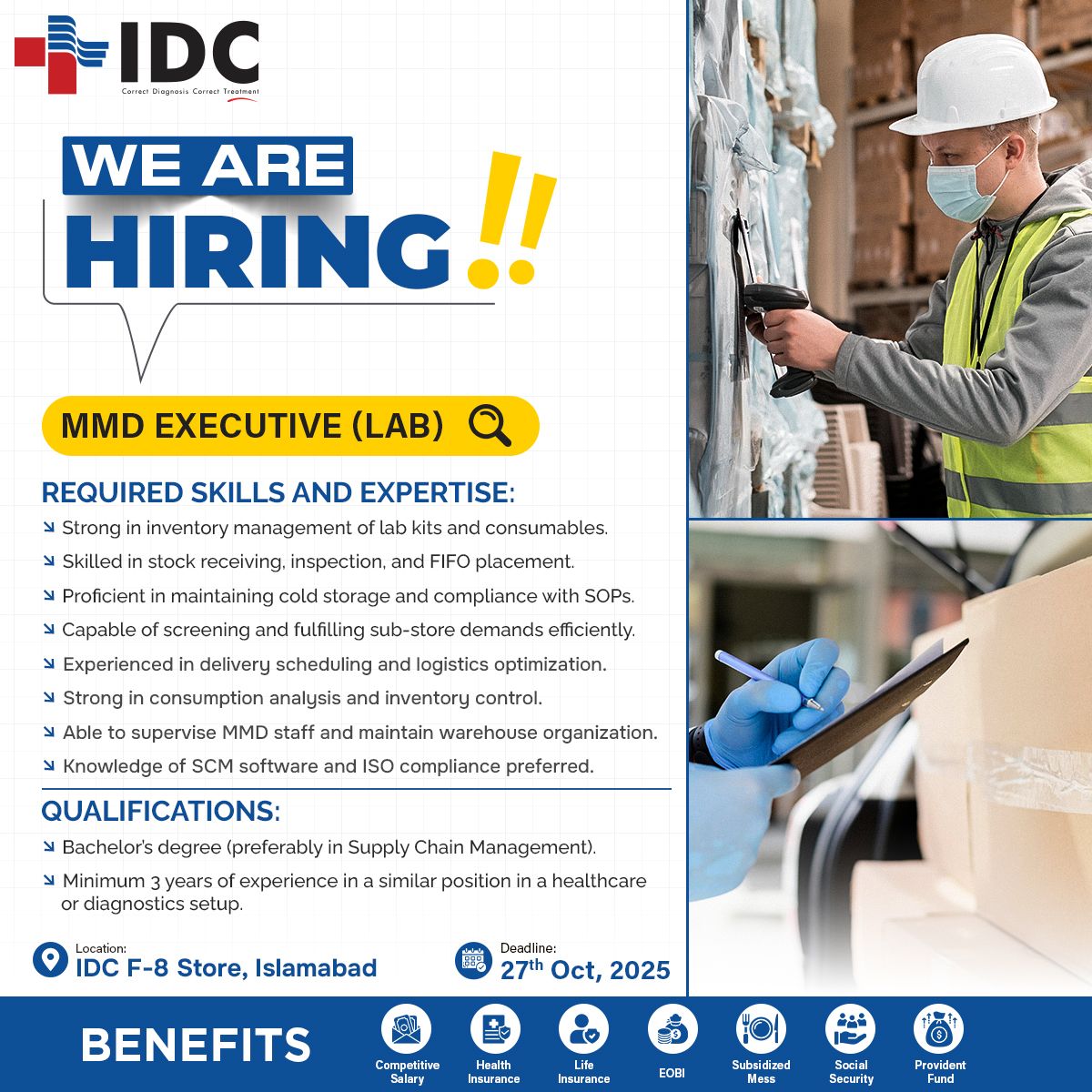 Islamabad Diagnostic Centre IDC Jobs MMD Executive Lab  1