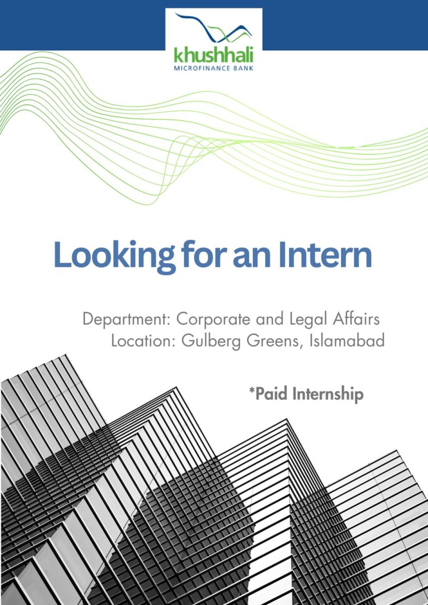Khushhali Microfinance Bank Limited Jobs Law Intern 1