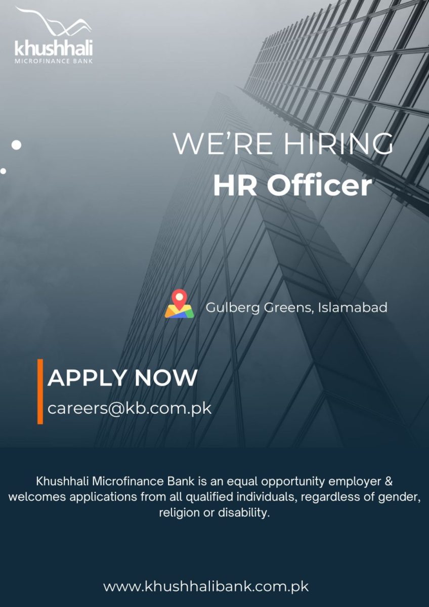 Khushhali Microfinance Bank Limited Jobs HR Officer 1