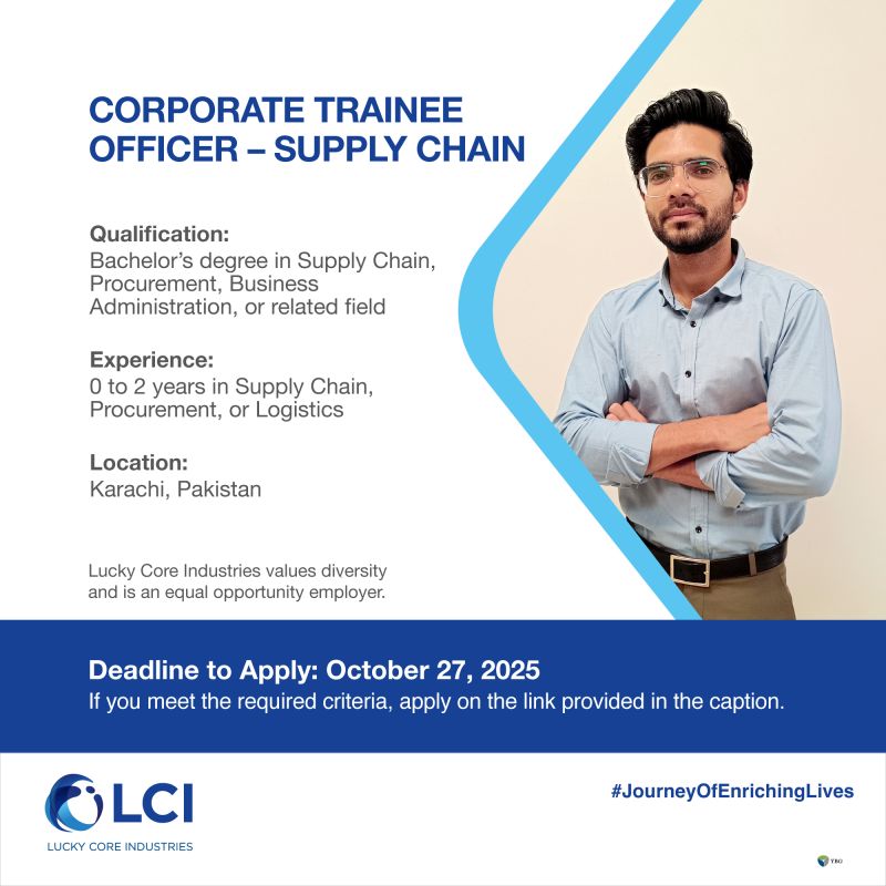 Lucky Core Industries Limited LCI Jobs Corporate Trainee Officer 1