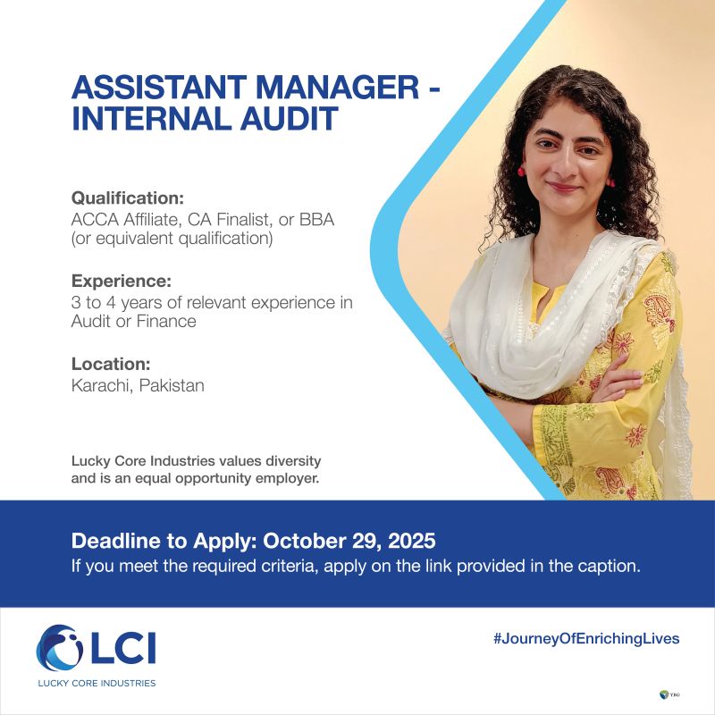 Lucky Core Industries Limited LCI Jobs Assistant Manager Internal Audit 1