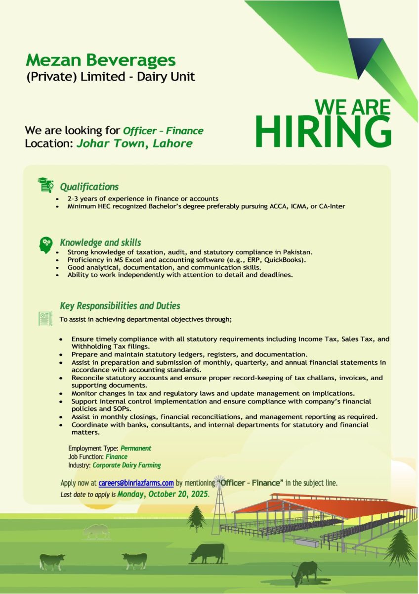 Mezan Beverages Pvt Ltd Jobs October 2025 2