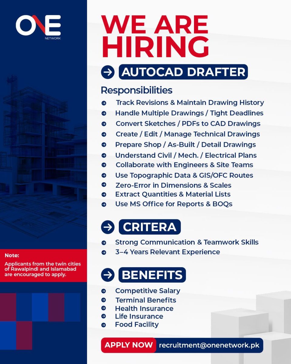 One Network Pvt Ltd Jobs AutoCAD Drafter 1