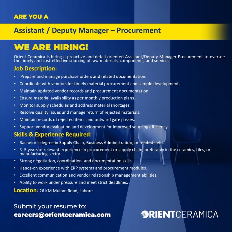 Orient Group Of Companies Jobs October 2025 2