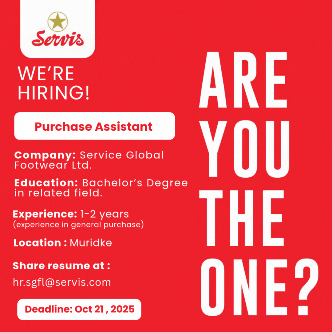 Servis Global Footwear Limited Jobs Purchase Assistant 1