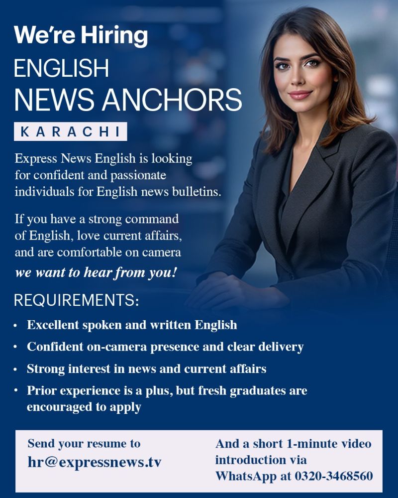 Express News Jobs English News Anchor 1