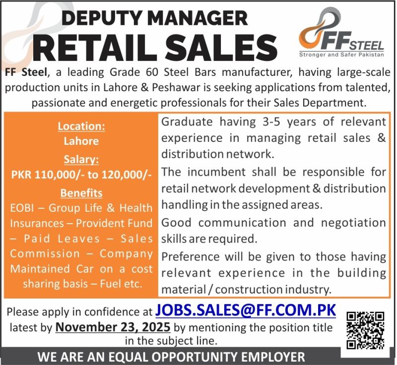 FF Steel Jobs November 2025 3