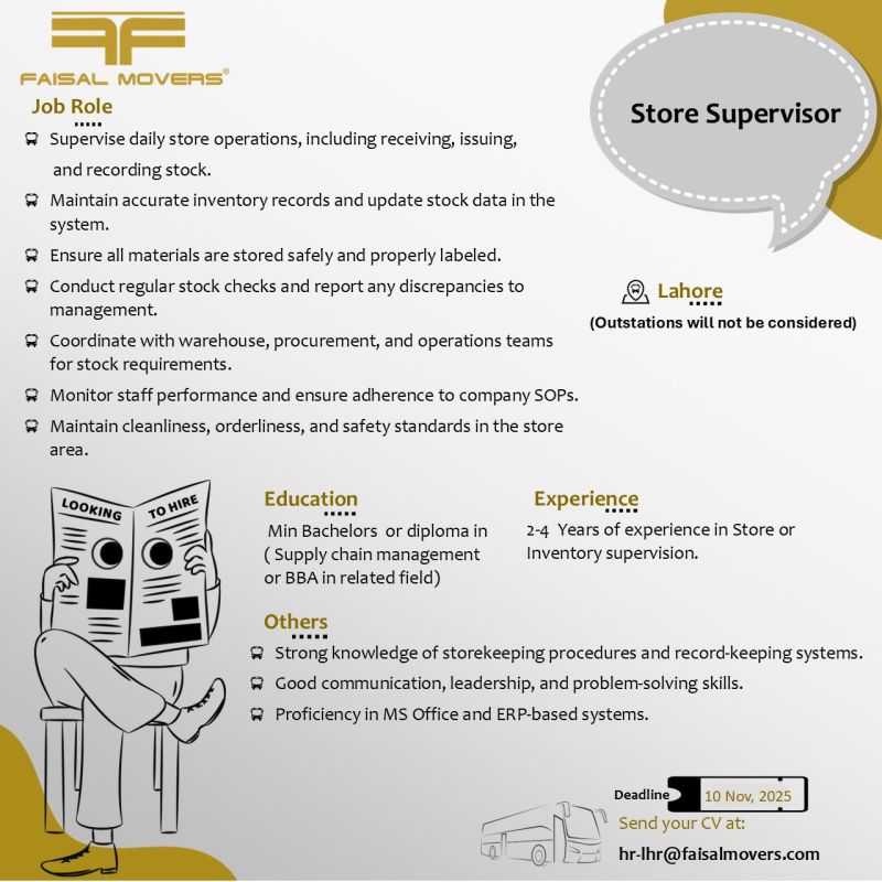 Faisal Movers Jobs November 2025 2