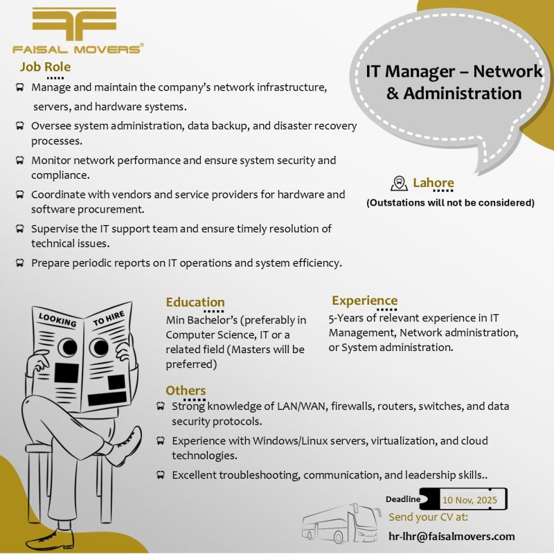 Faisal Movers Jobs November 2025 1
