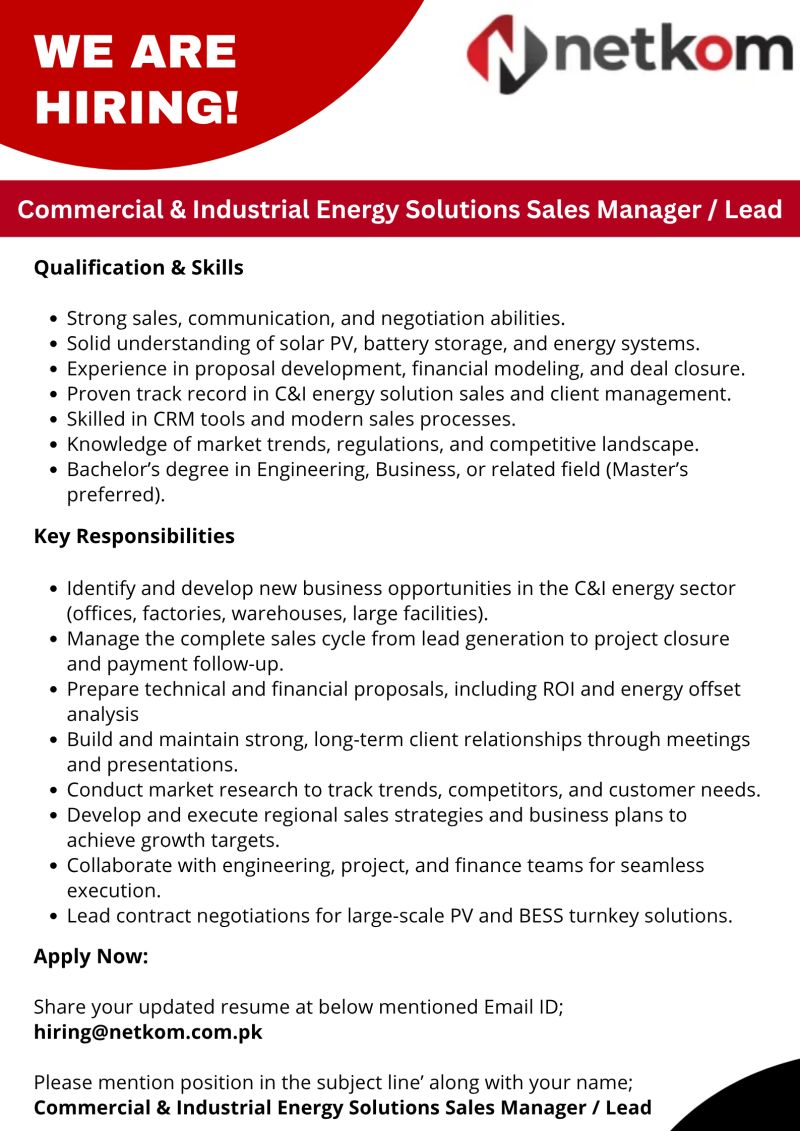 Netkom Technologies Pvt Ltd Jobs November 2025 1