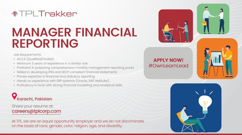 TPL Trakker Limited Jobs Manager Financial Reporting 1
