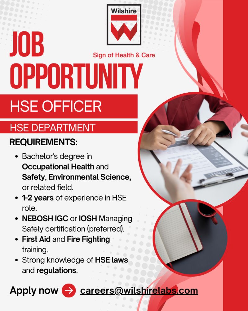 Wilshire Laboratories Pvt Ltd Jobs HSE Officer 1