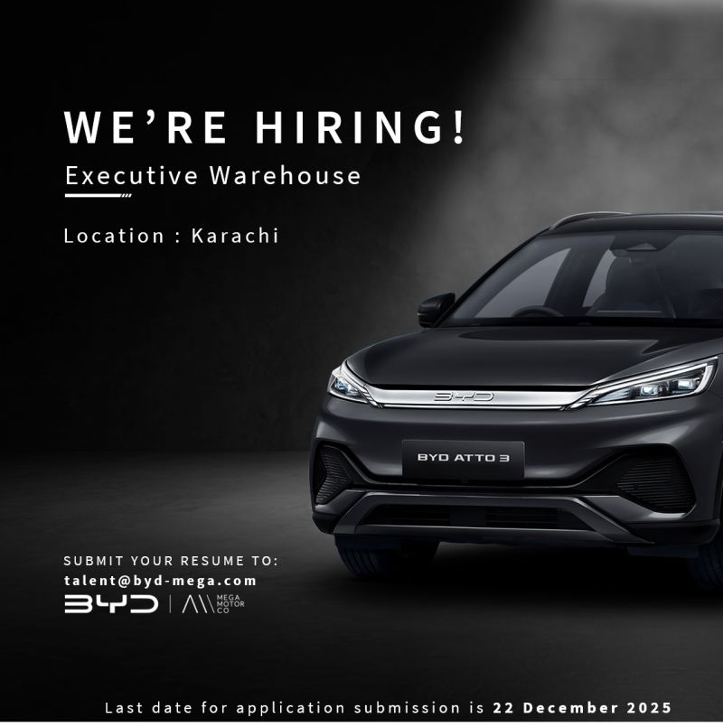BYD Pakistan Jobs Executive Warehouse 1