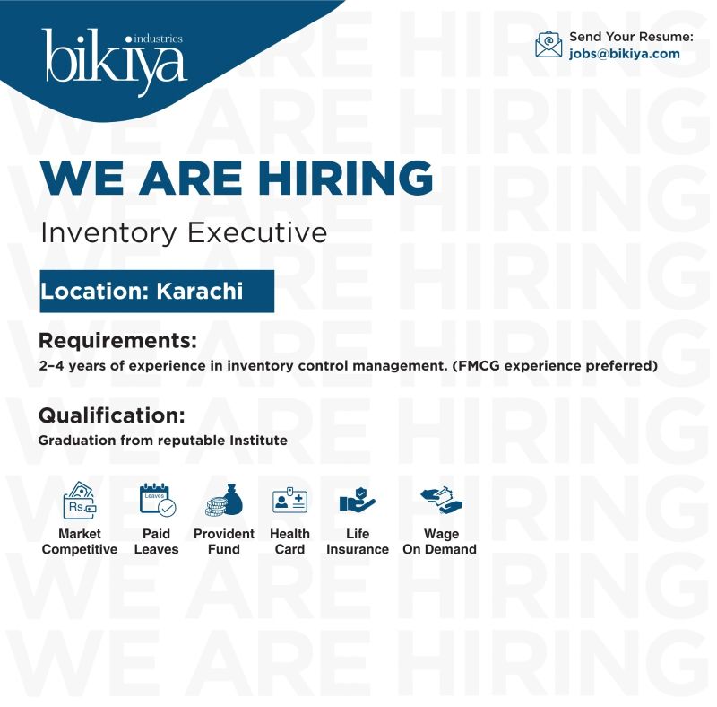 Bikiya Industries Private Limited Jobs Inventory Executive 1