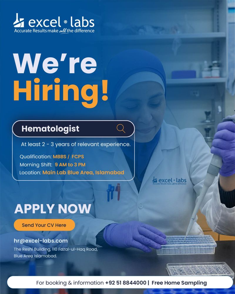 Excel Labs Jobs Hematologist 1