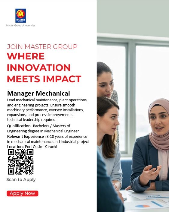 Master Group of Industries Jobs Manager Mechanical 1