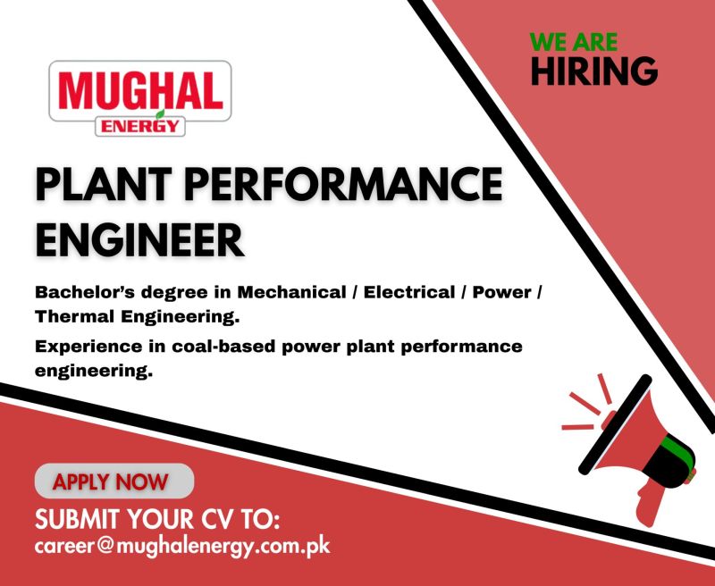 Mughal Energy Limited Jobs Plant Performance Engineer 1