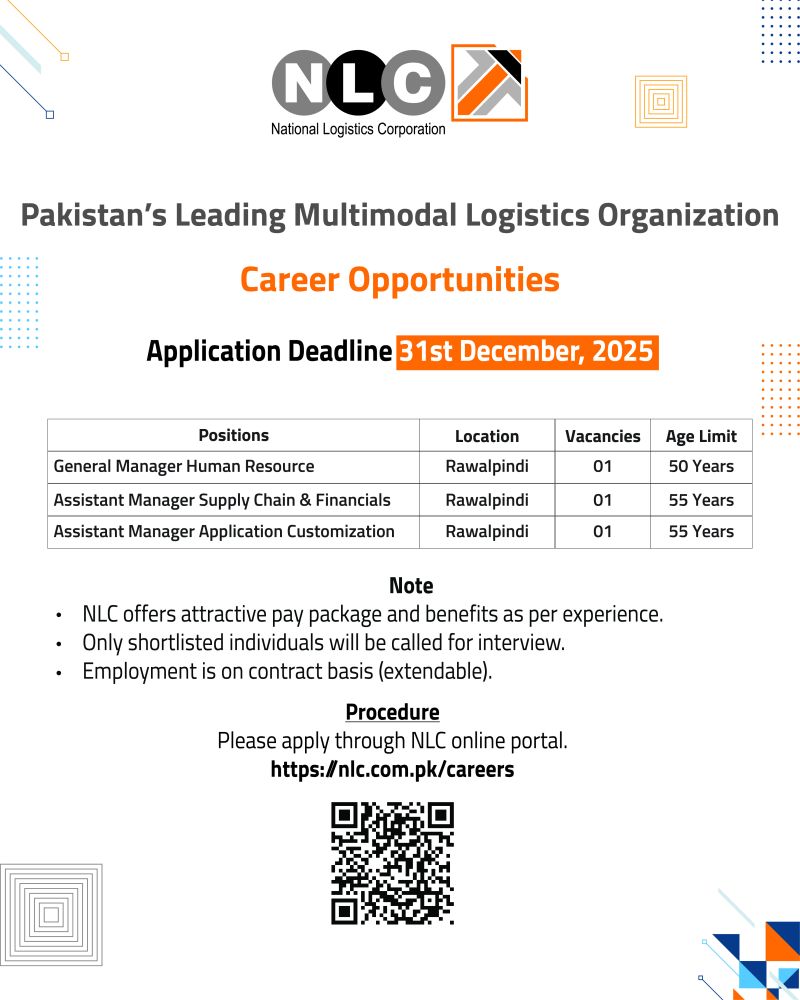 National Logistics Corporation NLC Jobs December 2025 1