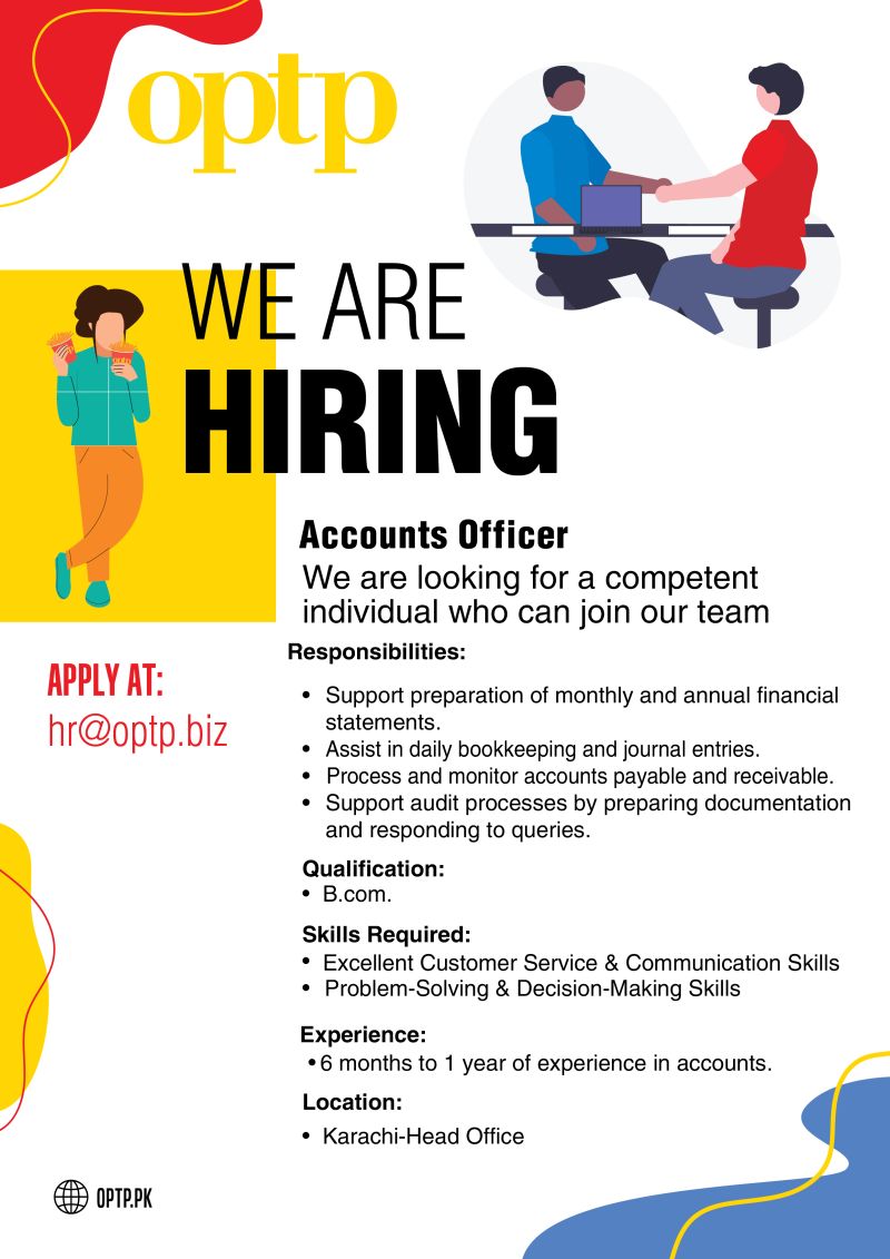 OPTP Jobs Accounts Officer 1