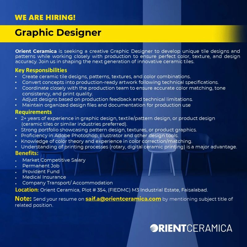 Orient Ceramica Jobs Graphic Designer 1