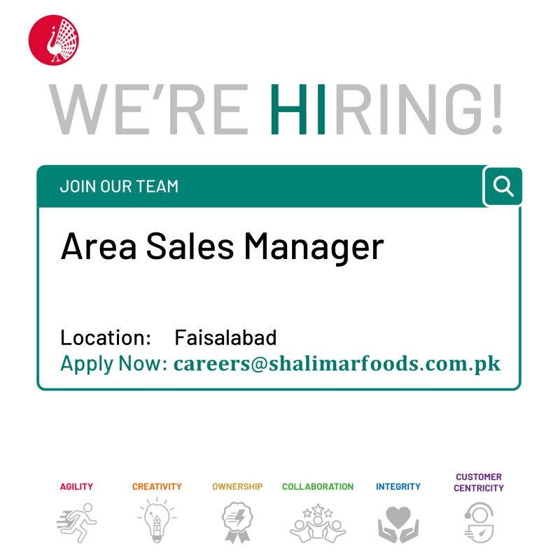 Shalimar Food Products Jobs Area Sales Manager 1