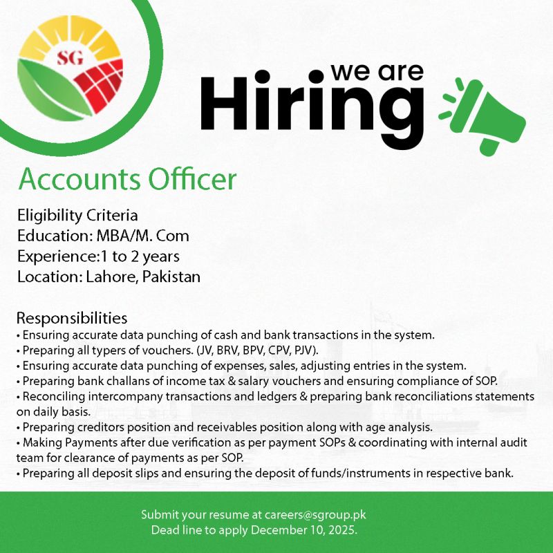 Sharif Group Jobs December 2025 2