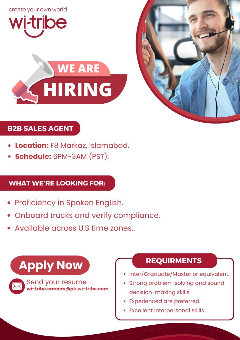 Wi-Tribe Jobs B2B Sales Agent 1