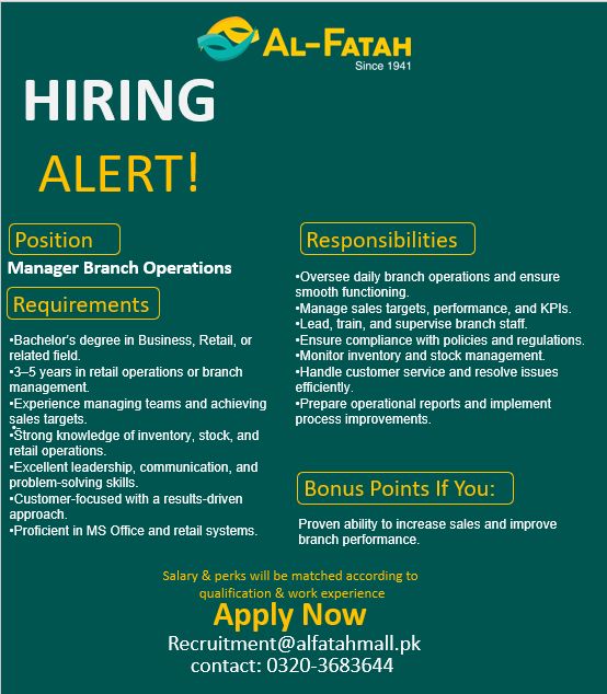 Al Fatah Shopping Malls Jobs January 2026 2