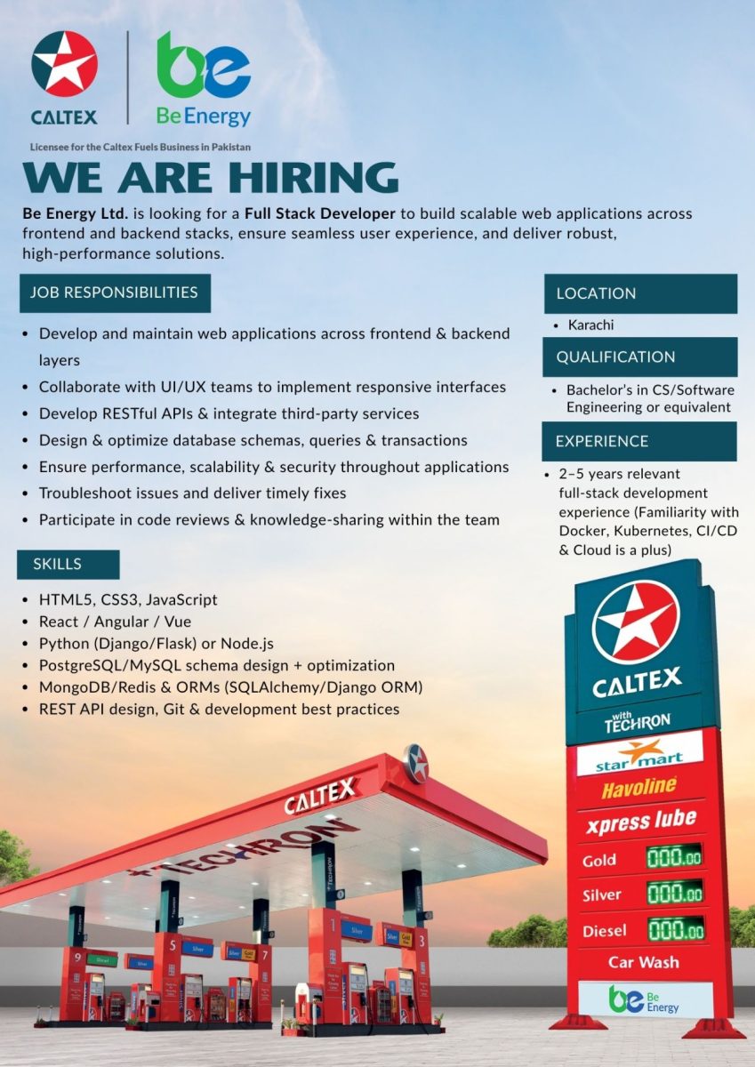 Be Energy Limited Jobs January 2026 3