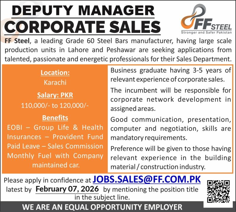 FF Steel Jobs February 2026 2