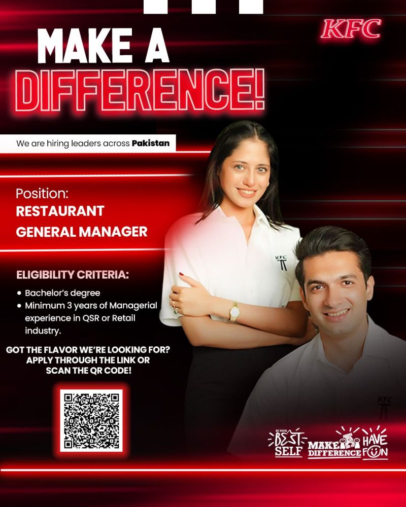 KFC Pakistan Jobs Restaurant General Managers 1