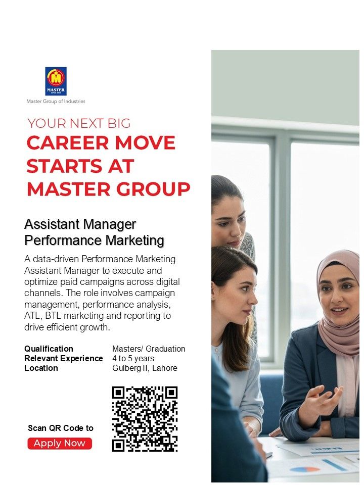 Master Group Of Companies Jobs Assistant Manager Performance Marketing 1