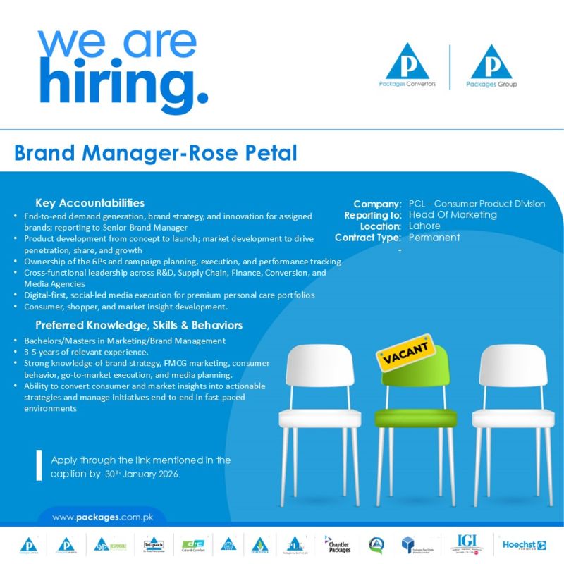 Packages Group Jobs Brand Manager 1