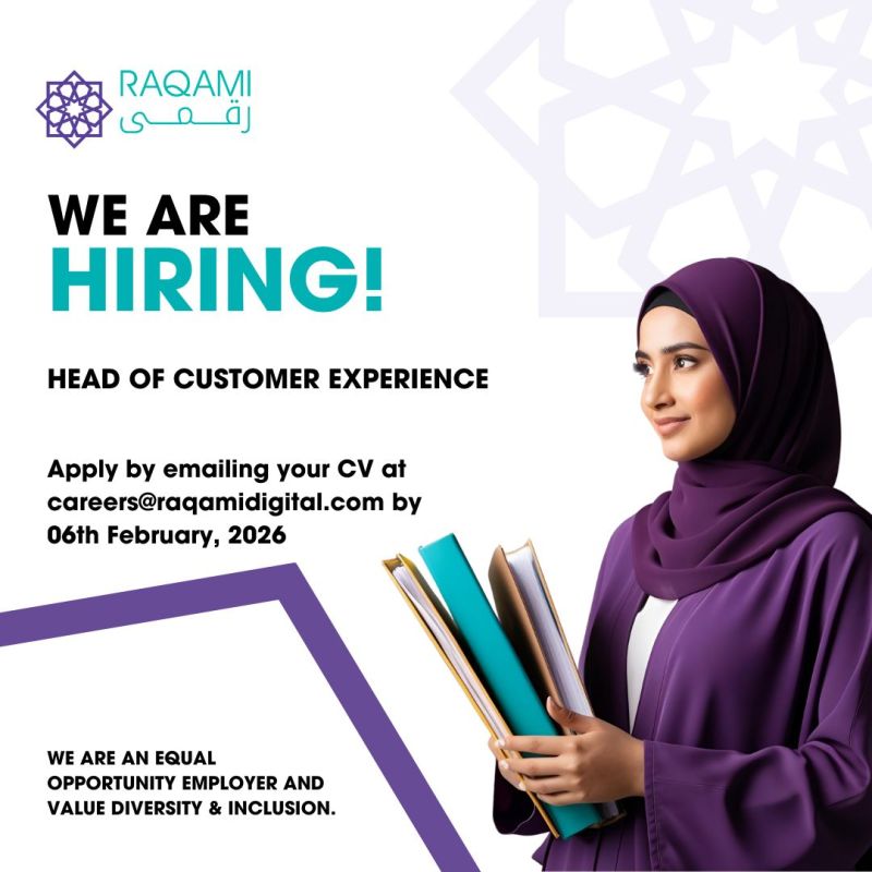 Raqami Islamic Digital Bank Limited Jobs Head of Customer Experience 1