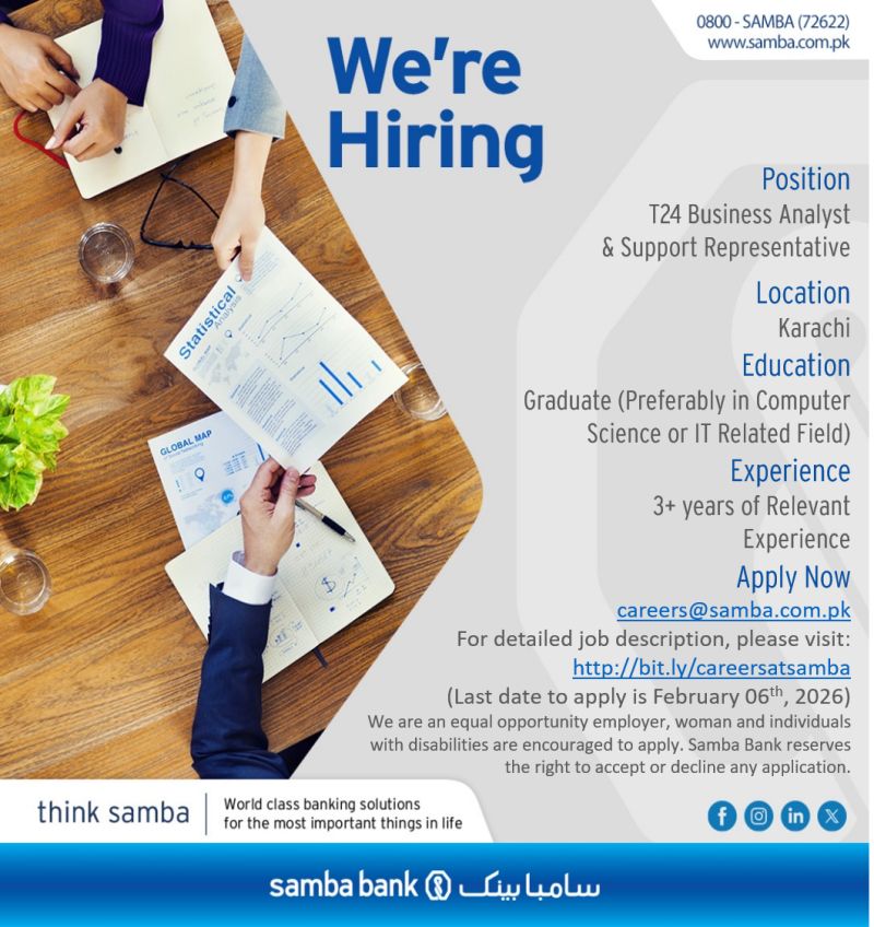 Samba Bank Limited Jobs February 2026 4