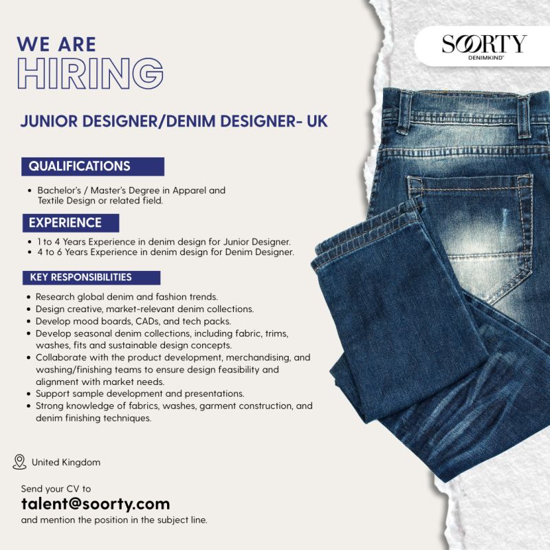 Soorty Enterprises Jobs Junior Designer / Denim Designer 1