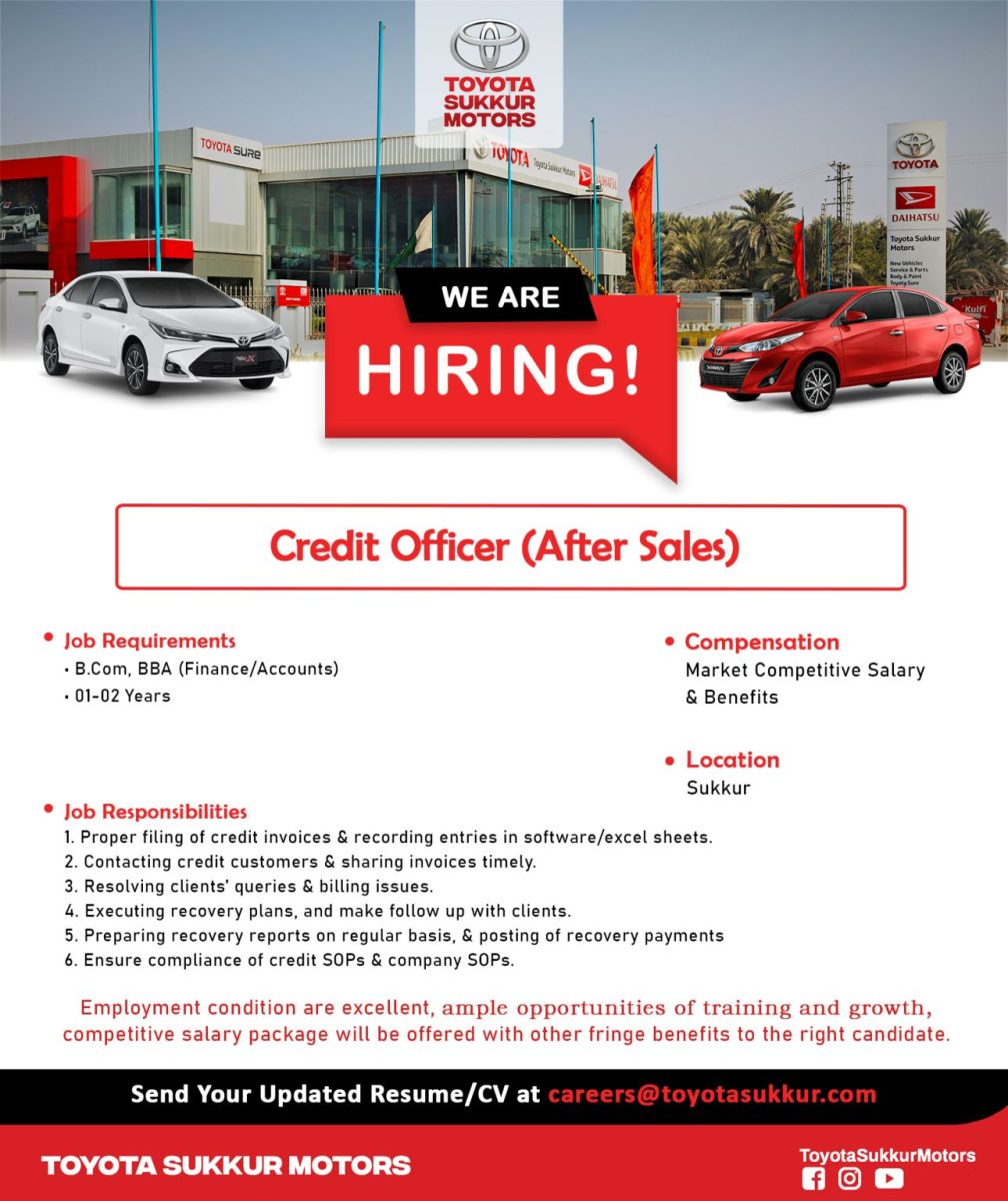 Toyota Sukkur Motors Jobs 20 January 2026 02 1