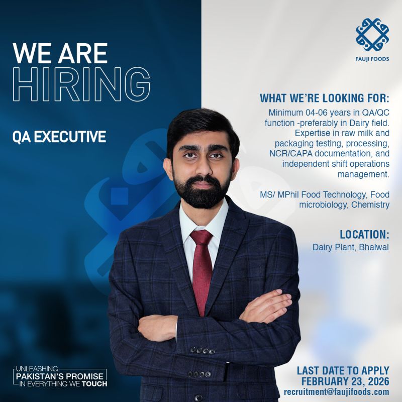 Fauji Foods Limited Jobs February 2026 2