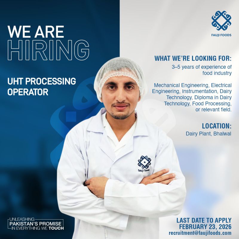 Fauji Foods Limited Jobs February 2026 1