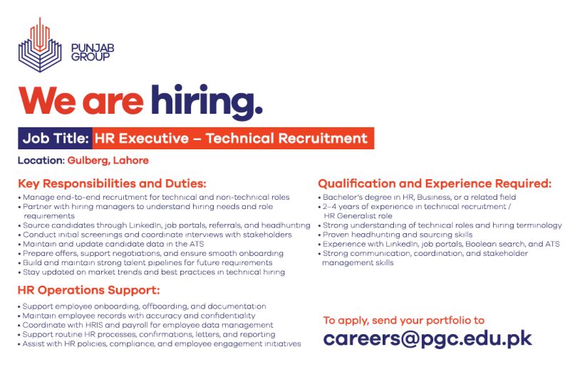 Punjab Group Jobs HR Generalist 1
