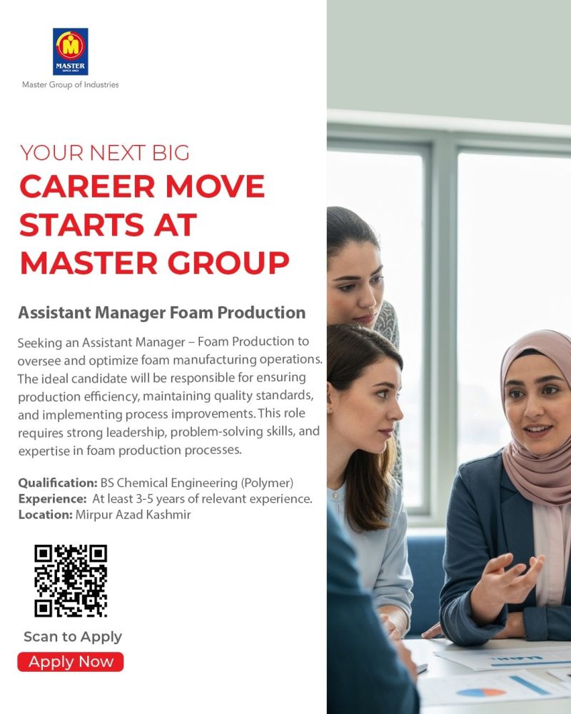 Master Group of Industries Jobs Assistant Manager Foam Production 1