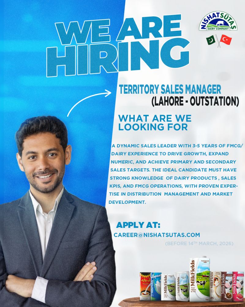 Nishat Sutas Dairy Company Jobs Territory Sales Manager 1
