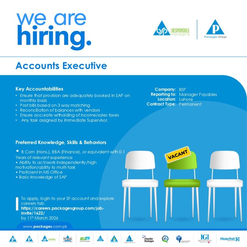 Packages Group Jobs March 2026 1