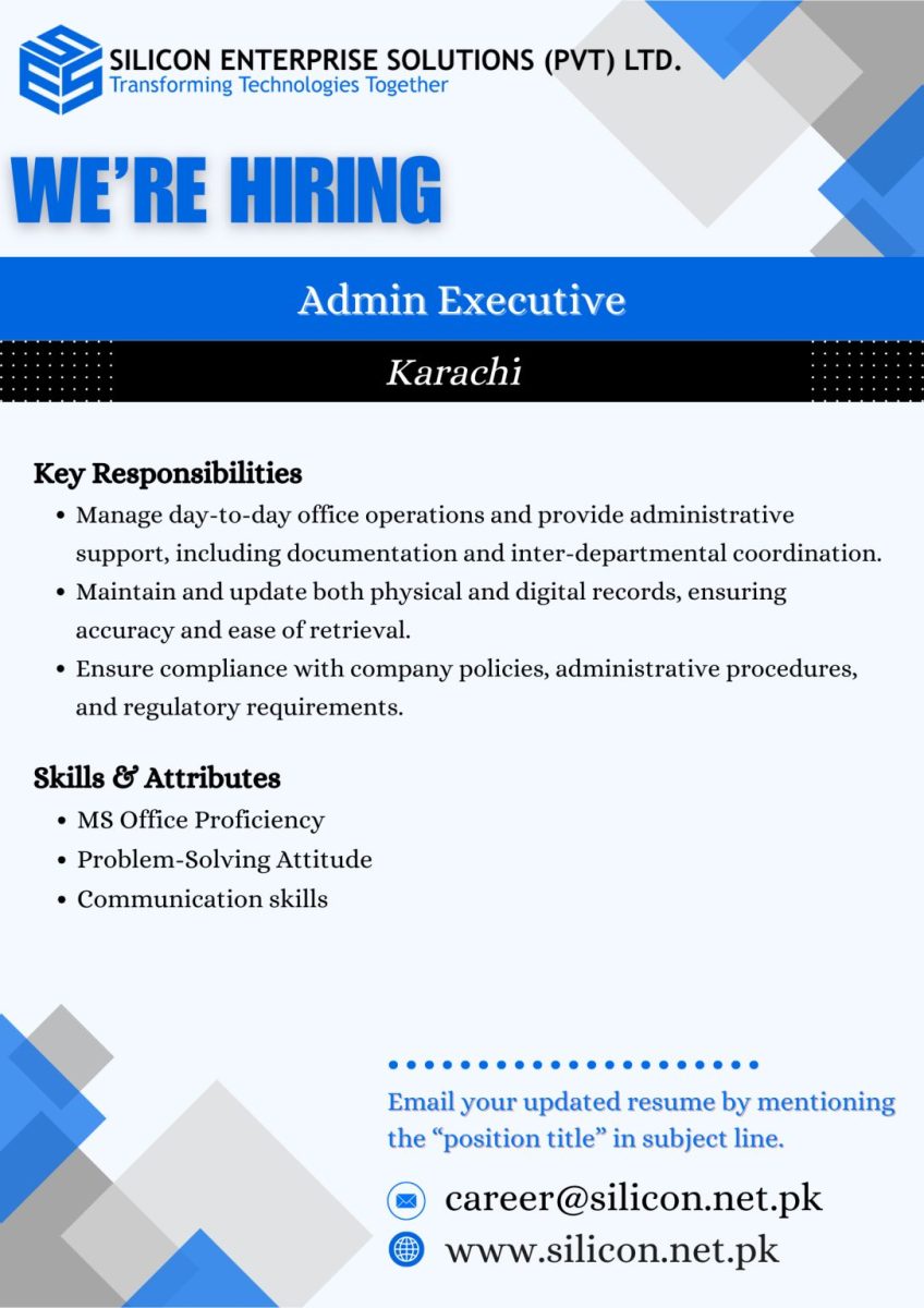 Silicon Enterprise Solutions Pvt Ltd Jobs Admin Executive 2